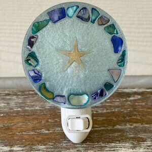 Starfish Pebbles Night Light Plug-In Nightlight Outlet Beach Housewarming Gift